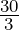\frac{30}3